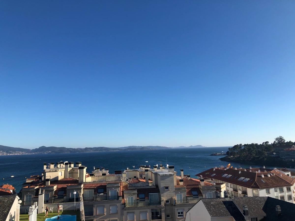 Apartamento Enjoy Sanxenxo,200M Playa, Balcon Vistas Cies, Piscina & Terraza Azotea,2 Plazas Garaje, 2 Banos, Muy Luminoso, Muy Tranquilo,Muy Equipado, Centrico Exterior foto